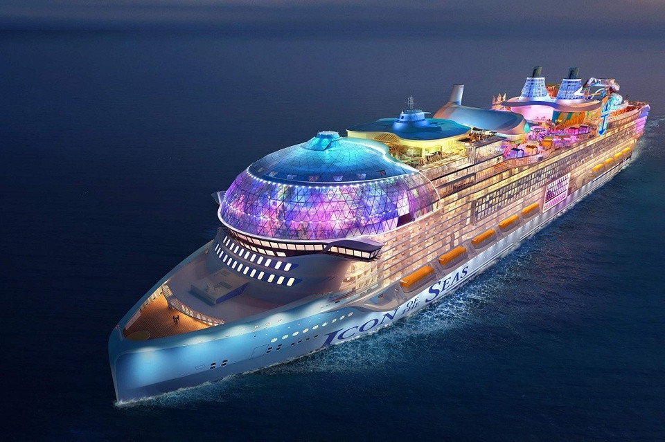 Một vụ hỏa hoạn xảy ra trên tàu Icon of the Seas - con tàu du lịch lớn nhất thế giới. Ảnh: Seatrade Cruise News.