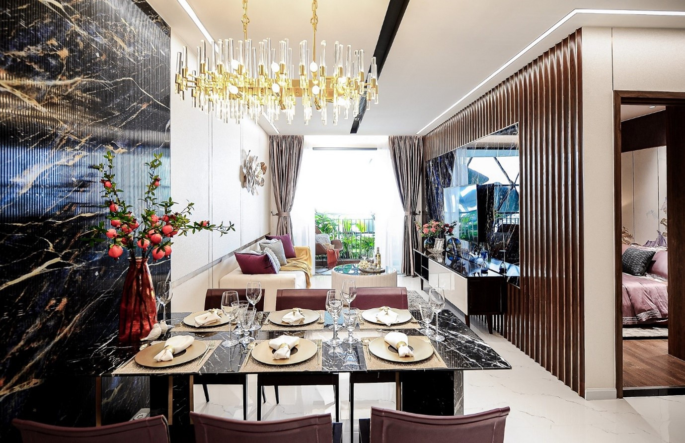 Ngôn ngữ thiết kế hiện đại, tinh tế được chọn lựa để trở thành ngôn ngữ thiết kế chủ đạo tại Opal Skyline.