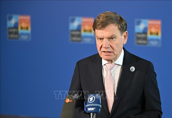 Ngoại trưởng Đức Johann Wadephul phát biểu trong một cuộc họp báo. Ảnh: Anadolu Agency/TTXVN. Ngoại trưởng Đức Johann Wadephul phát biểu trong một cuộc họp báo. Ảnh: Anadolu Agency/TTXVN.
