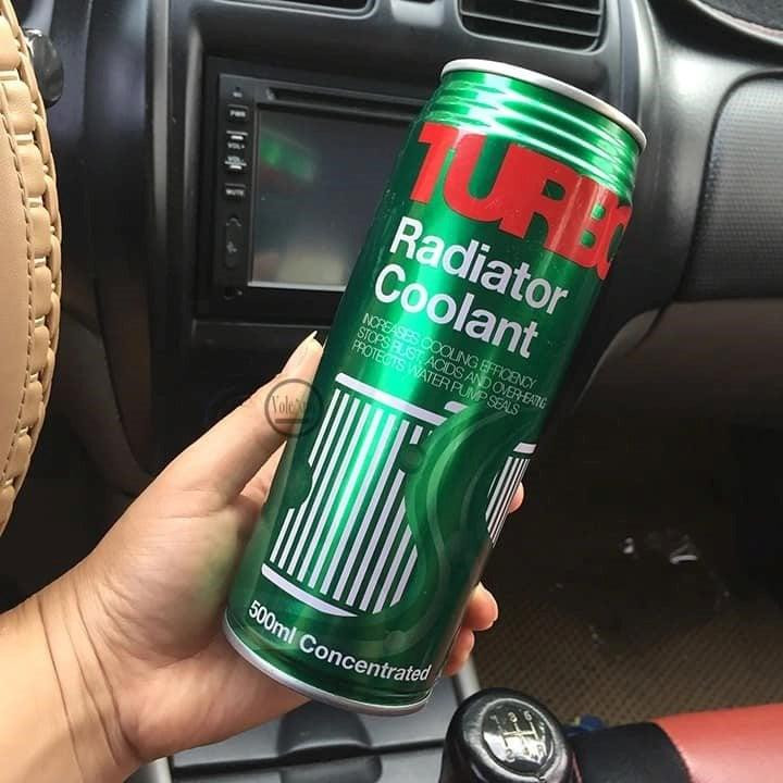 Hình ảnh lon nước làm mát hai bệnh nhân tưởng bia hoặc nước giải khát uống nhầm. Ảnh: BVCC