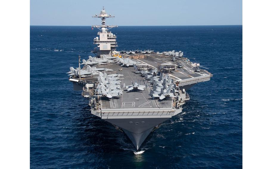 USS Gerald R. Ford (CVN-78) là tàu sân bay mới nhất và tiên tiến nhất của Hải quân Mỹ. Ảnh: USS Gerald R. Ford/FB USS Gerald R. Ford (CVN-78) là tàu sân bay mới nhất và tiên tiến nhất của Hải quân Mỹ. Ảnh: USS Gerald R. Ford/FB