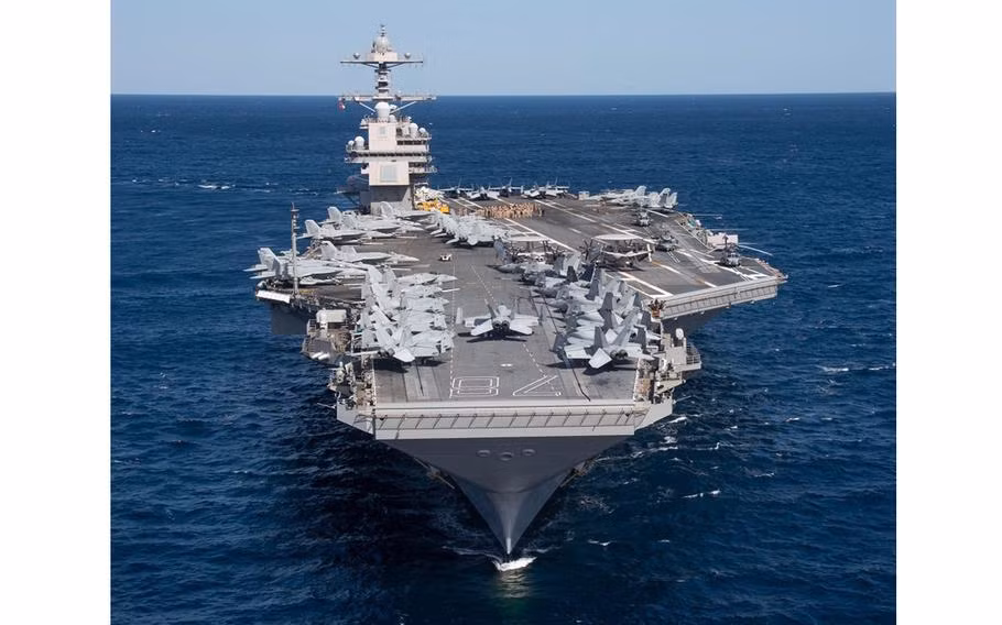USS Gerald R. Ford (CVN-78) là tàu sân bay mới nhất và tiên tiến nhất của Hải quân Mỹ. Ảnh: USS Gerald R. Ford/FB USS Gerald R. Ford (CVN-78) là tàu sân bay mới nhất và tiên tiến nhất của Hải quân Mỹ. Ảnh: USS Gerald R. Ford/FB