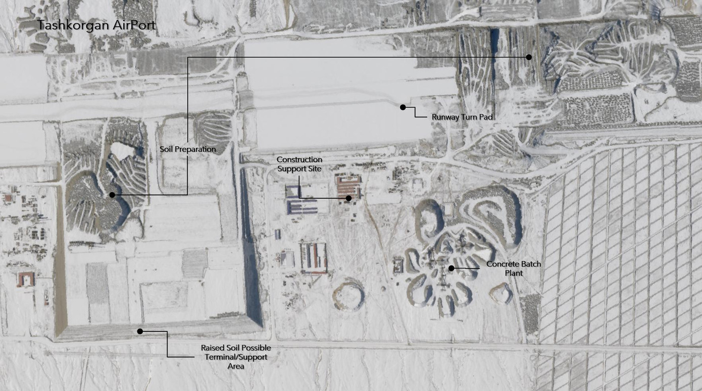 Các đường băng này được đặt tại Tingri và Damxung, cả hai đều nằm ở một phần phía đông Tây Tạng đối diện với Sikkim và Arunachal Pradesh, cũng như Tashkorgan ở Tân Cương gần biên giới của Trung Quốc với Tajikistan.