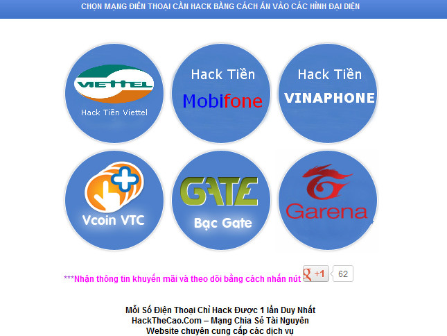 Thẻ nạp và thẻ game đều có thể hack được