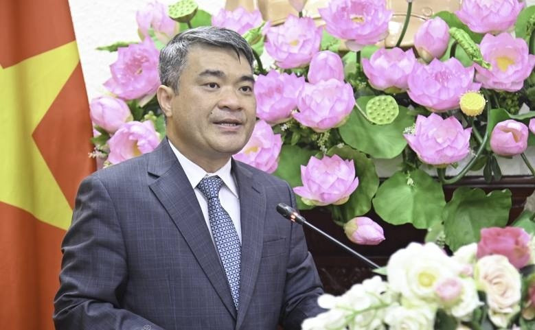 Thứ trưởng Nguyễn Thanh Tú phát biểu nhận nhiệm vụ. Ảnh: Bộ Tư pháp. Thứ trưởng Nguyễn Thanh Tú phát biểu nhận nhiệm vụ. Ảnh: Bộ Tư pháp.