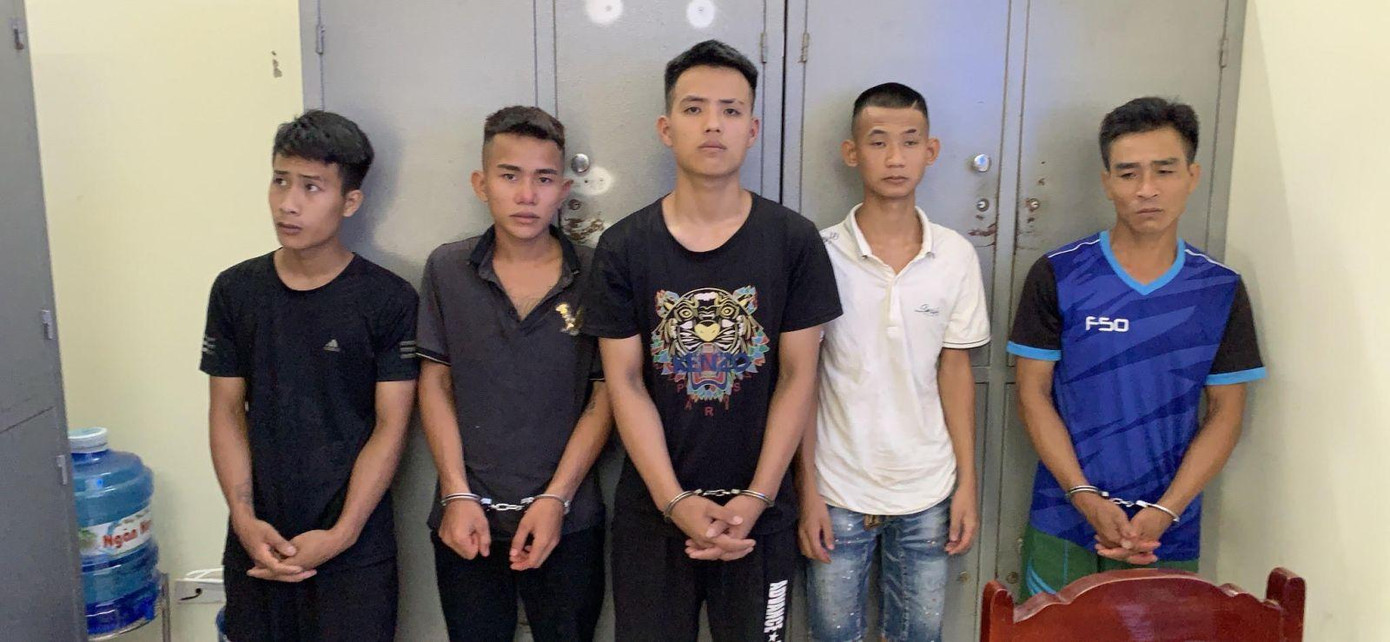 Các đối tượng bị bắt giữ.