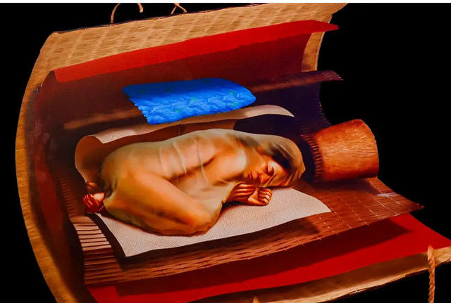 "Người đẹp ngủ" Peru được an táng rất phức tạp và cẩn thận trong ngôi mộ cổ - Ảnh đồ họa: ZAC "Người đẹp ngủ" Peru được an táng rất phức tạp và cẩn thận trong ngôi mộ cổ - Ảnh đồ họa: ZAC