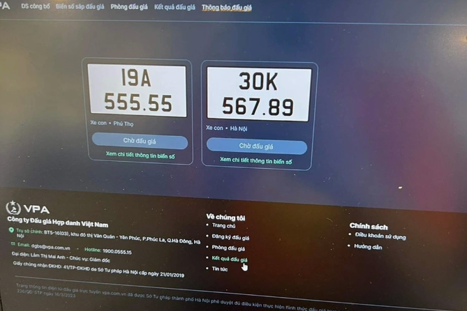 Anh Thành trúng đấu giá biển số ngũ quý 5 Phú Thọ (Ảnh: NVCC).