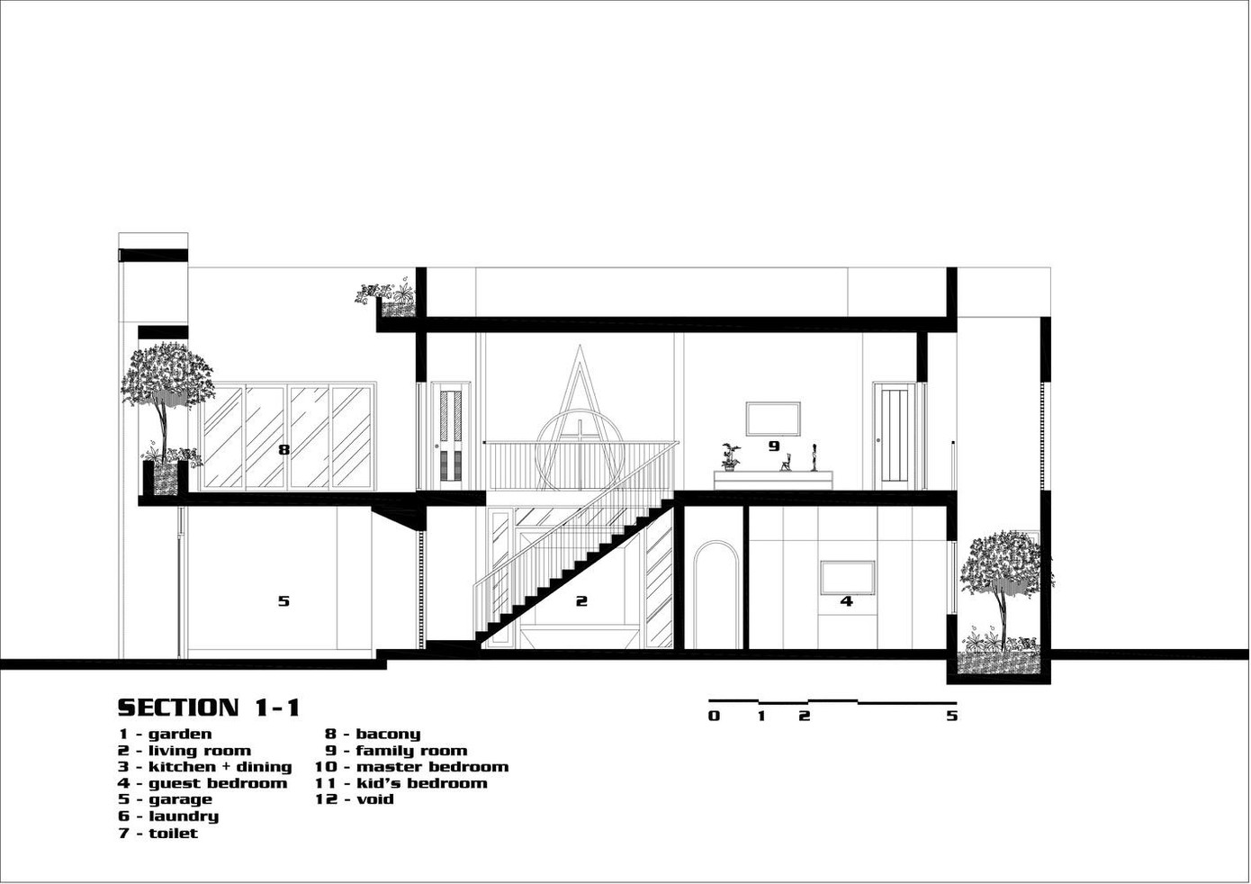 Bản vẽ mặt bằng ngôi nhà.