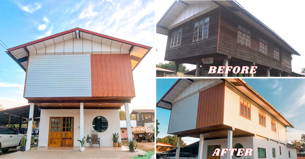 Ngôi nhà nông thôn cũ sau khi cải tạo đã có sự lột xác ngoạn mục với kinh phí khá “dễ chịu”.