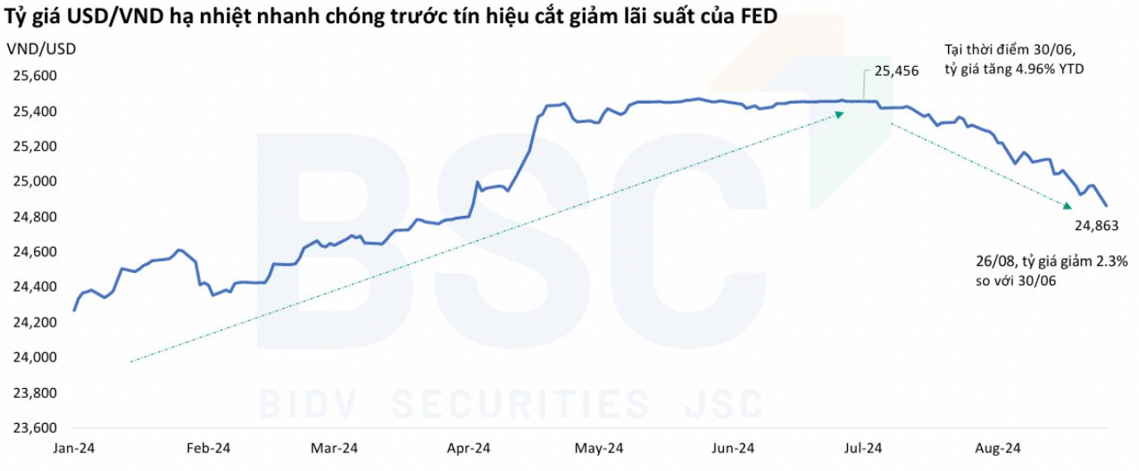 Diễn biến tỷ giá thời gian qua. Dữ liệu: BSC.