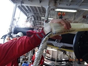  Tàu Bình Minh 02 của Việt Nam bị tàu cá Trung Quốc làm đứt cáp. Ảnh: PetroTimes