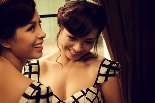 Nhiều người không nhận ra được Thúy Hạnh (trái) và Thúy Hằng ai là chị, ai là em.