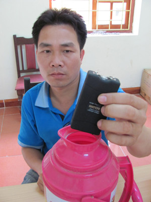 Đối tượng Cần cùng tang vật. Ảnh: Duy Chiến