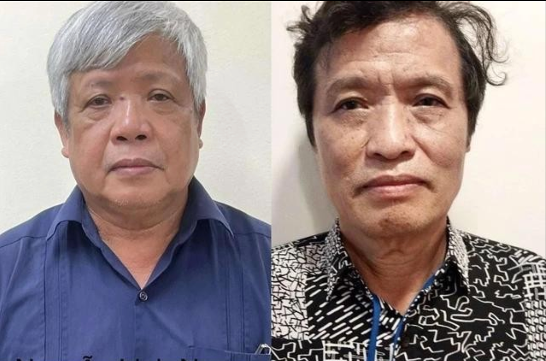 Các bị can Nguyễn Linh Ngọc (trái) và Nguyễn Văn Thuấn. Ảnh: Bộ Công an. Các bị can Nguyễn Linh Ngọc (trái) và Nguyễn Văn Thuấn. Ảnh: Bộ Công an.