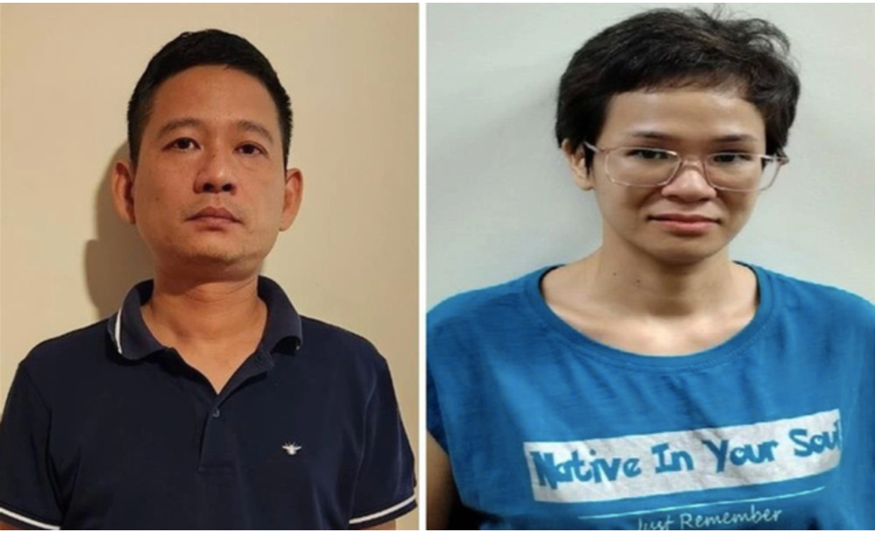 Giám đốc Công ty CP Đầu tư vàng Phú Quý Lê Xuân Tùng (bìa trái) và Lê Thúy Quỳnh - Ảnh: Bộ Công an. Giám đốc Công ty CP Đầu tư vàng Phú Quý Lê Xuân Tùng (bìa trái) và Lê Thúy Quỳnh - Ảnh: Bộ Công an.