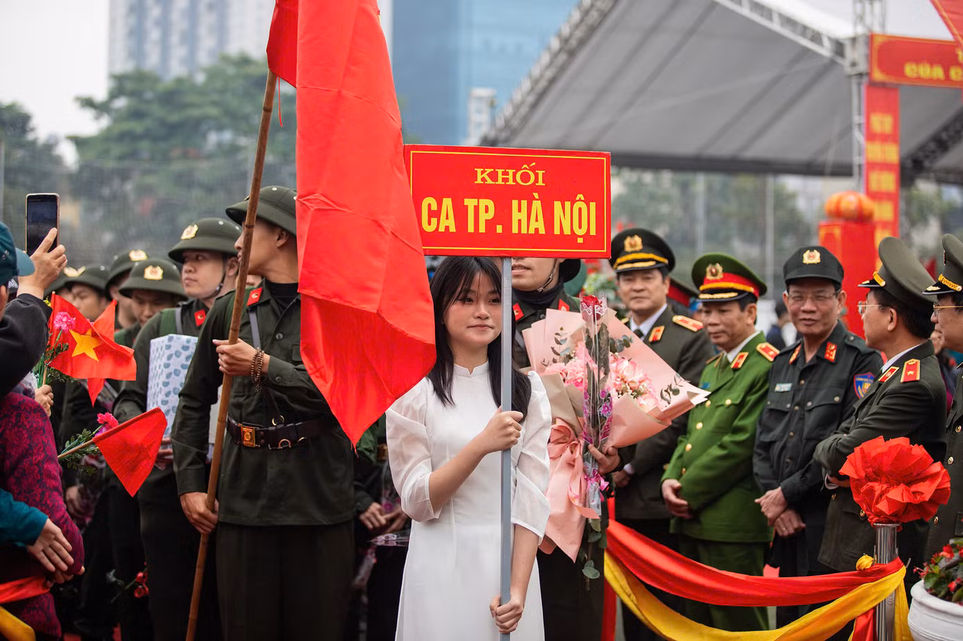 Khối Công an TP Hà Nội. Ảnh: Phạm Nam