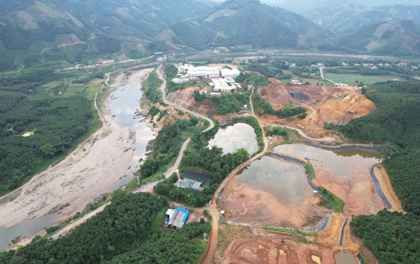 Khu vực khai thác đất hiếm của Công ty Thái Dương.