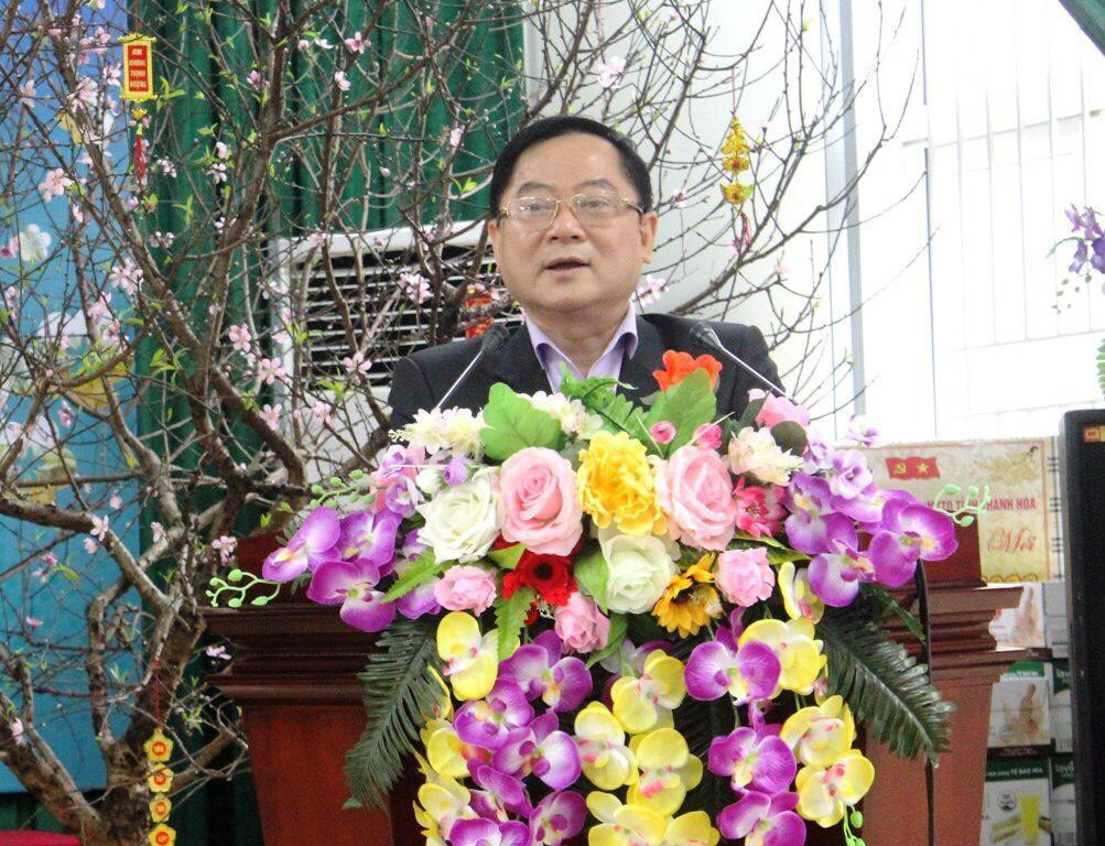 Nhà báo Lê Xuân Sơn, Tổng Biên tập Báo Tiền Phong phát biểu tại chương trình