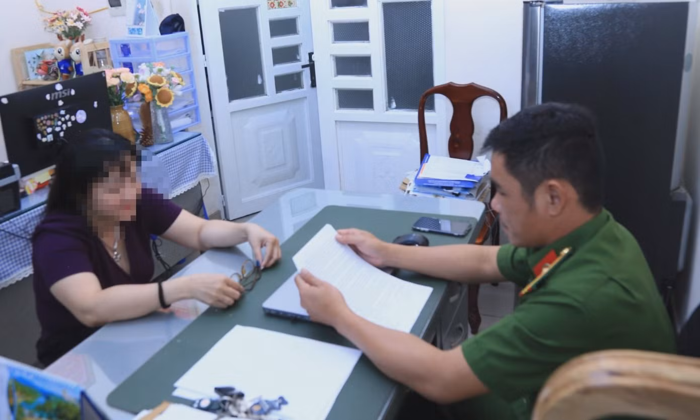 Đối tượng K. làm việc với cơ quan điều tra