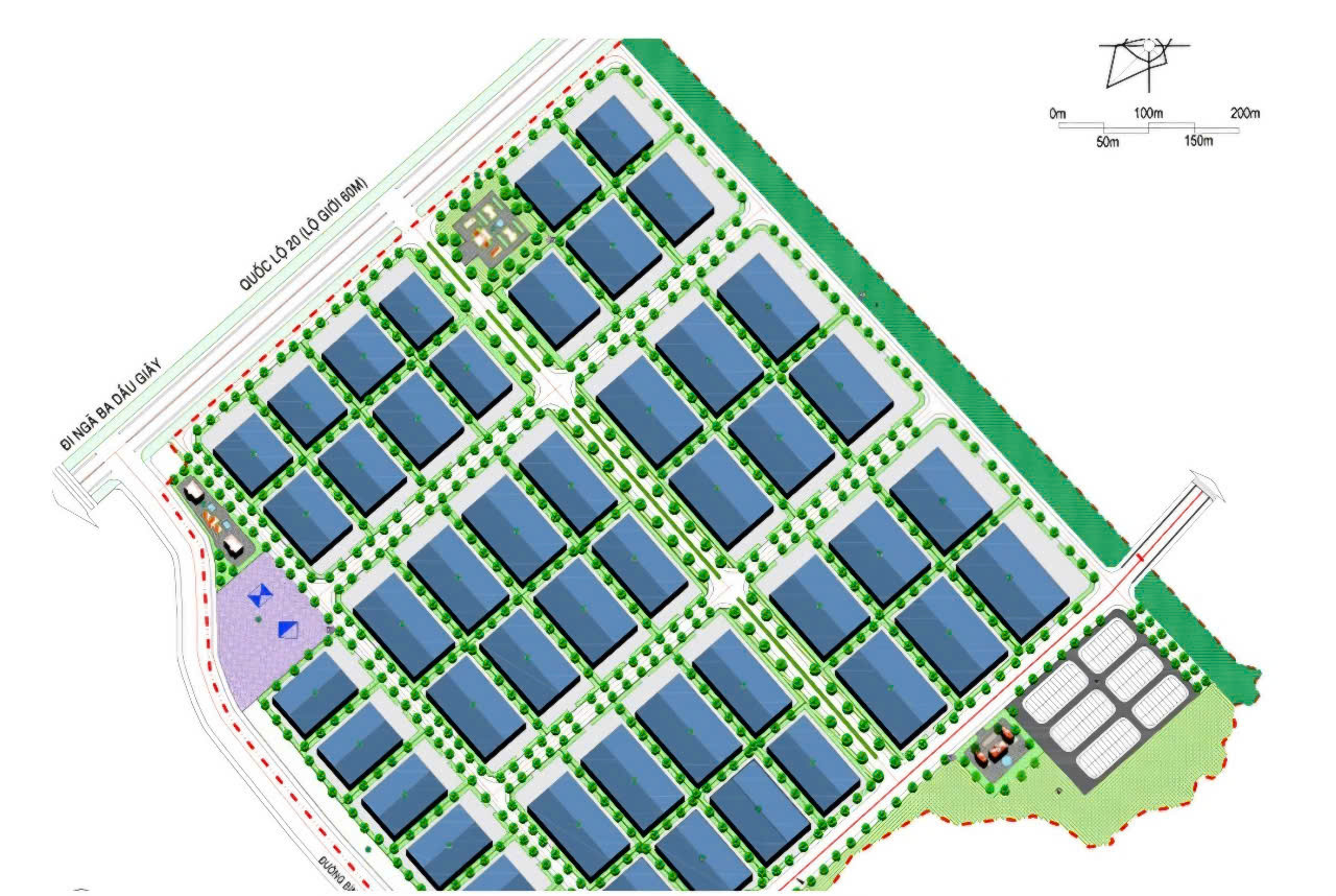 Phối cảnh cụm công nghiệp Quang Trung Phối cảnh cụm công nghiệp Quang Trung