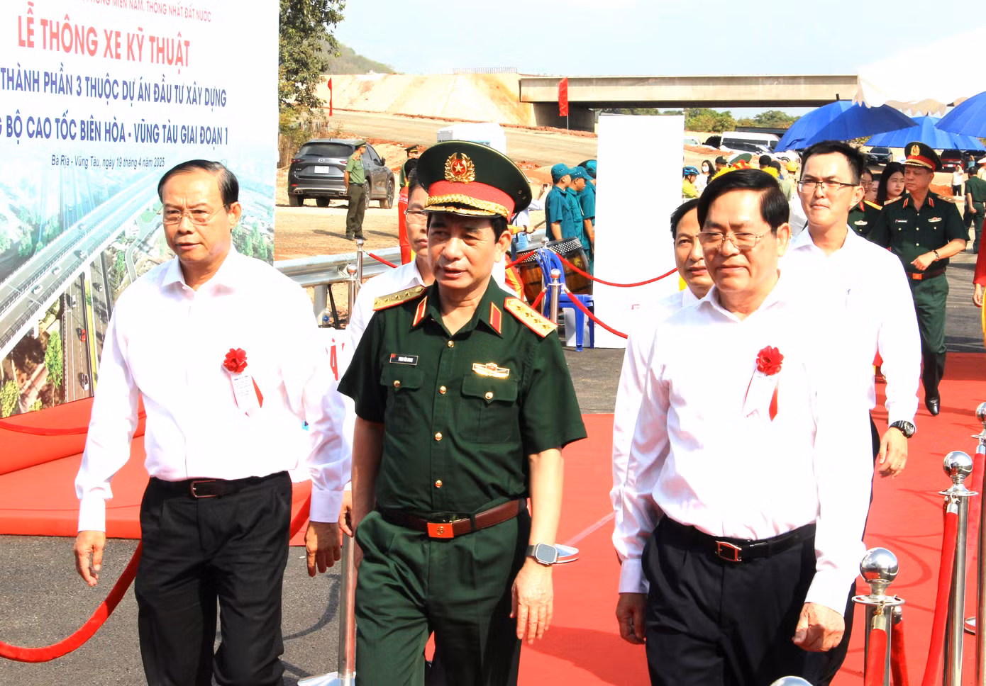 Đại tướng Phan Văn Giang, Ủy viên Bộ Chính trị, Bộ trưởng Bộ Quốc phòng và lãnh đạo tỉnh Bà Rịa – Vũng Tàu