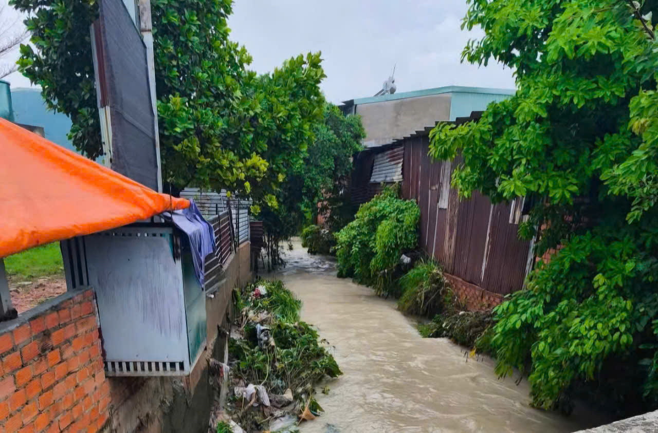 Dòng suối nơi bé gái bị nước cuốn trôi Dòng suối nơi bé gái bị nước cuốn trôi