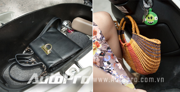 Cách tốt nhất là nên để túi xách ở cốp hoặc treo vào móc hành lý . Cách tốt nhất là nên để túi xách ở cốp hoặc treo vào móc hành lý