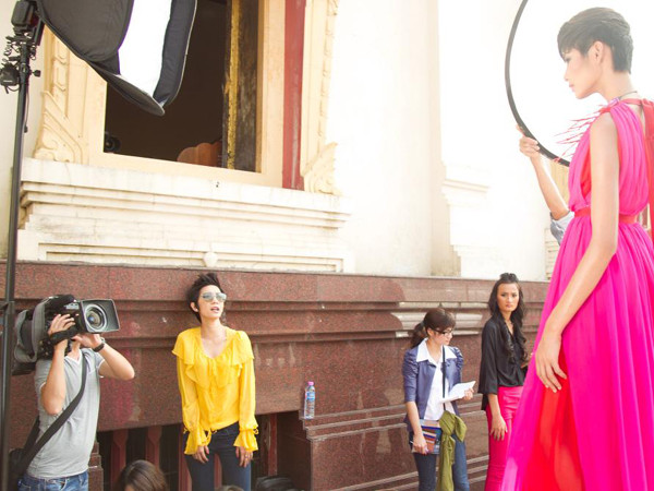 Hoàng Thùy trong buổi chụp