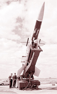 Tên lửa Bloodhound ở Woomera, Australia. Tên lửa Bloodhound ở Woomera, Australia
