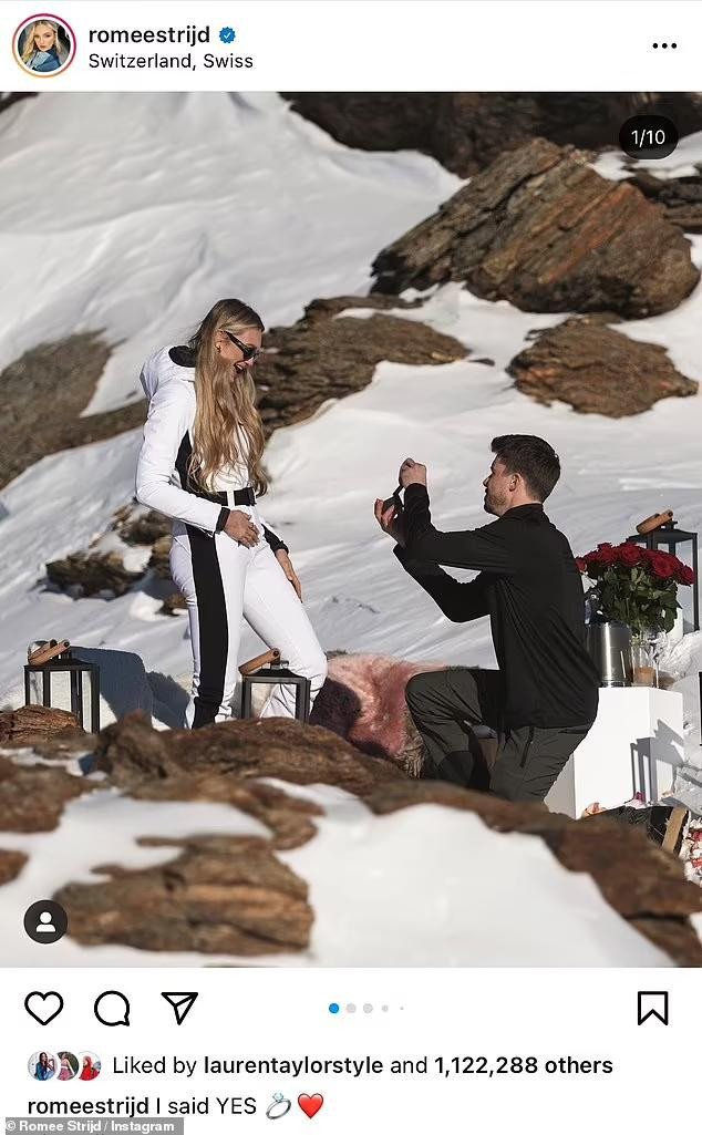 Hồi tháng 1 vừa qua, người đẹp 27 tuổi chia sẻ loạt ảnh được bạn trai Laurens van Leeuwen cầu hôn khi cặp đôi đi trượt tuyết ở Thụy Sĩ trên trang Instagram. Tuy nhiên, cặp đôi từng bị đồn đã bí mật kết hôn vào năm 2018 nhưng cả cô và bạn trai đều không lên tiếng hay phủ nhận.