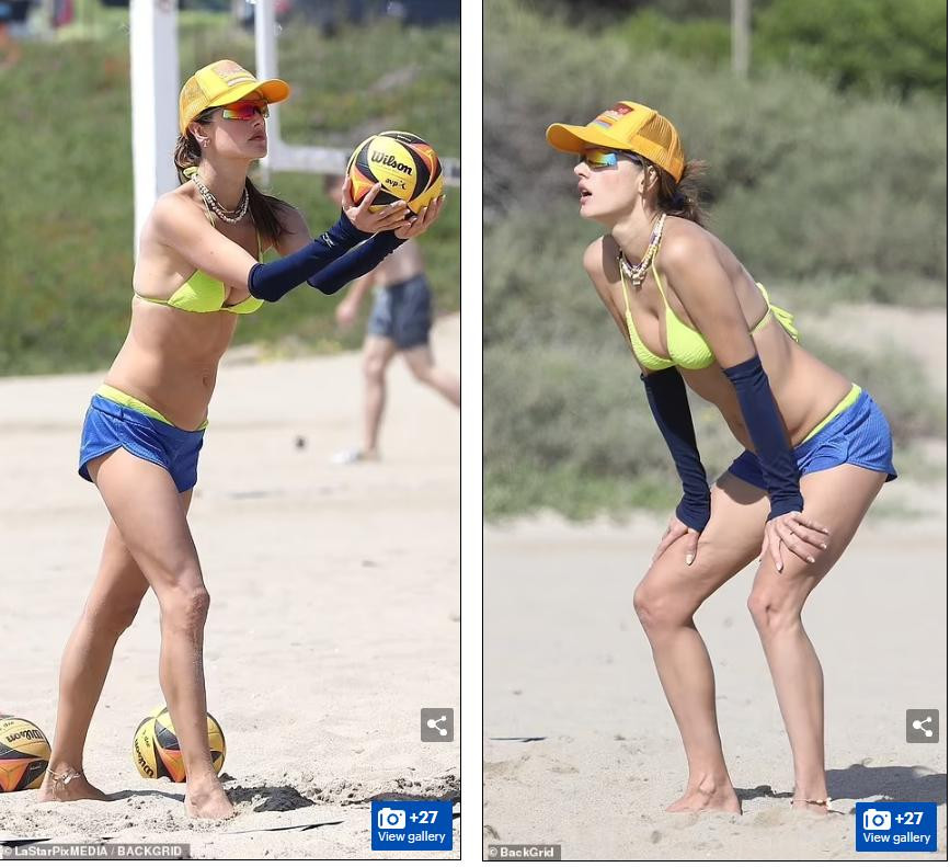 Trước đó 2 ngày, chân dài 8x được trông thấy đi nghỉ ở Malibu (Mỹ) cùng bạn trai là người mẫu đồng hương Richard Lee, hơn cô 17 tuổi.