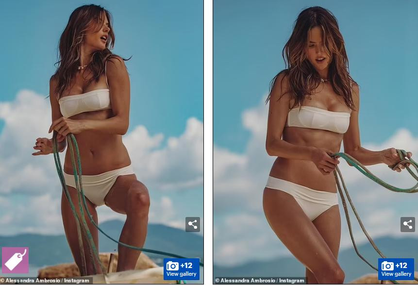 ... cho dù thời gian gần đây, nàng mẫu người Brazil tăng cân rõ rệt với thân hình đẫy đà hơn trước nhưng cô vẫn giữ được thân hình cân đối và đường cong hút mắt.