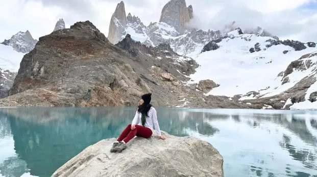 Helen Zhao ở Patagonia. Ảnh: CNBC