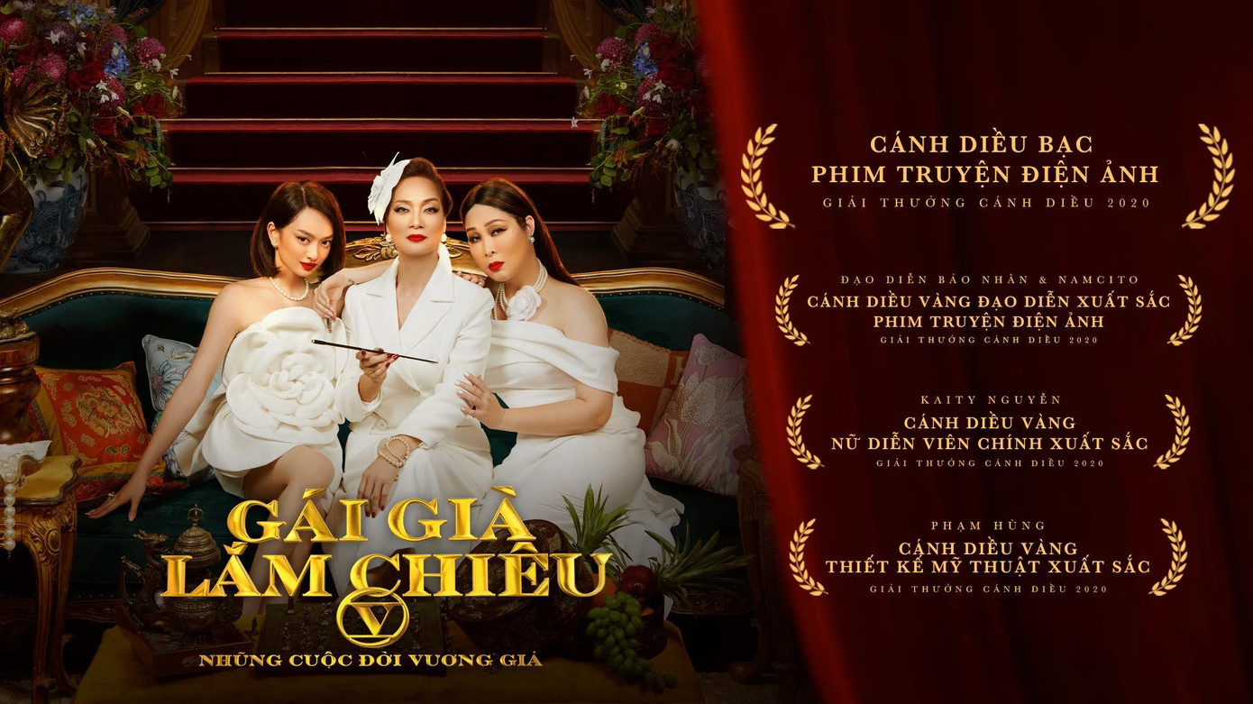 "Gái già lắm chiêu V-Những cuộc đời vương giả" bất ngờ giành mưa giải thưởng. "Gái già lắm chiêu V-Những cuộc đời vương giả" bất ngờ giành mưa giải thưởng.