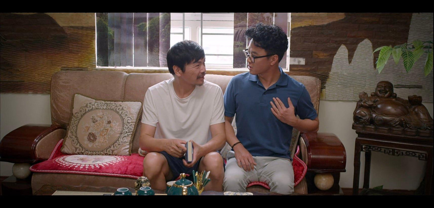 Lần đầu làm bố Hồng Đăng trên màn ảnh.