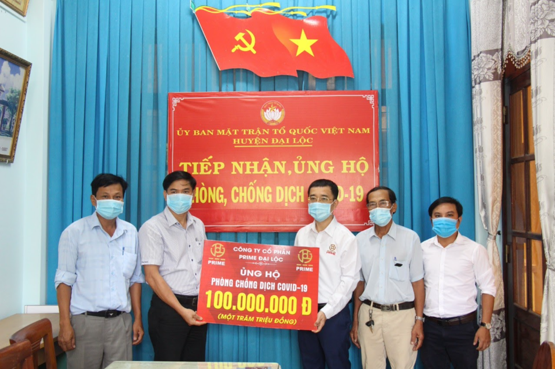 Tập đoàn PRIME đóng vai trò tích cực trong công tác phòng chống dịch COVID-19 tại Vĩnh Phúc và Quảng Nam