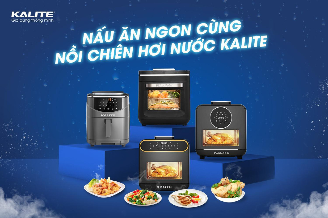 Lựa chọn cho gia đình một trợ thủ ưng ý với nồi chiên hơi nước Steam Kalite