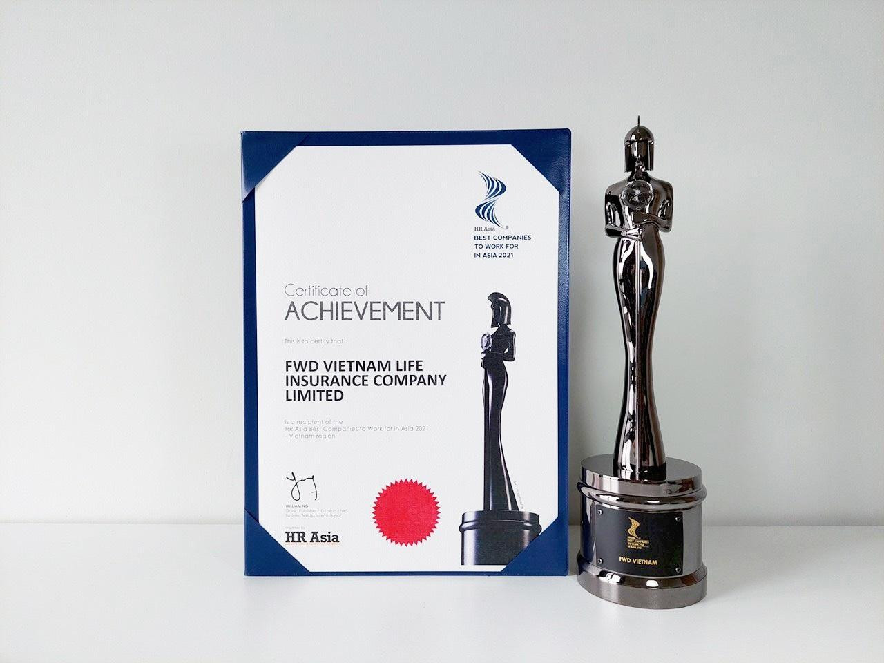 FWD Việt Nam được vinh danh là một trong những công ty có môi trường làm việc tốt nhất châu Á năm 2021 FWD Việt Nam được vinh danh là một trong những công ty có môi trường làm việc tốt nhất châu Á năm 2021