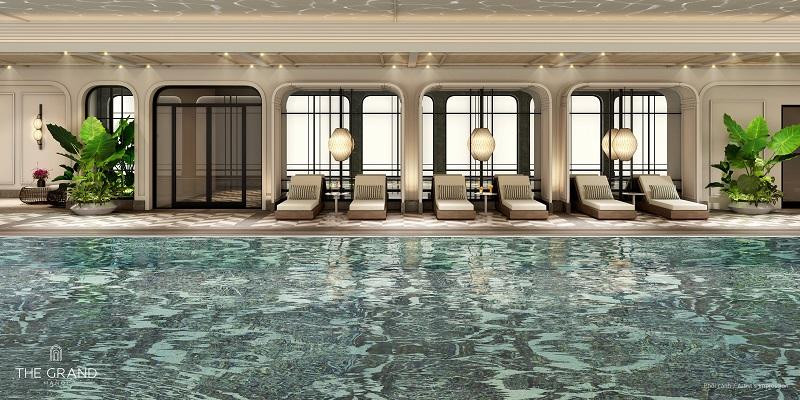 Hồ bơi dự án Khu căn hộ hàng hiệu Ritz-Carlton.