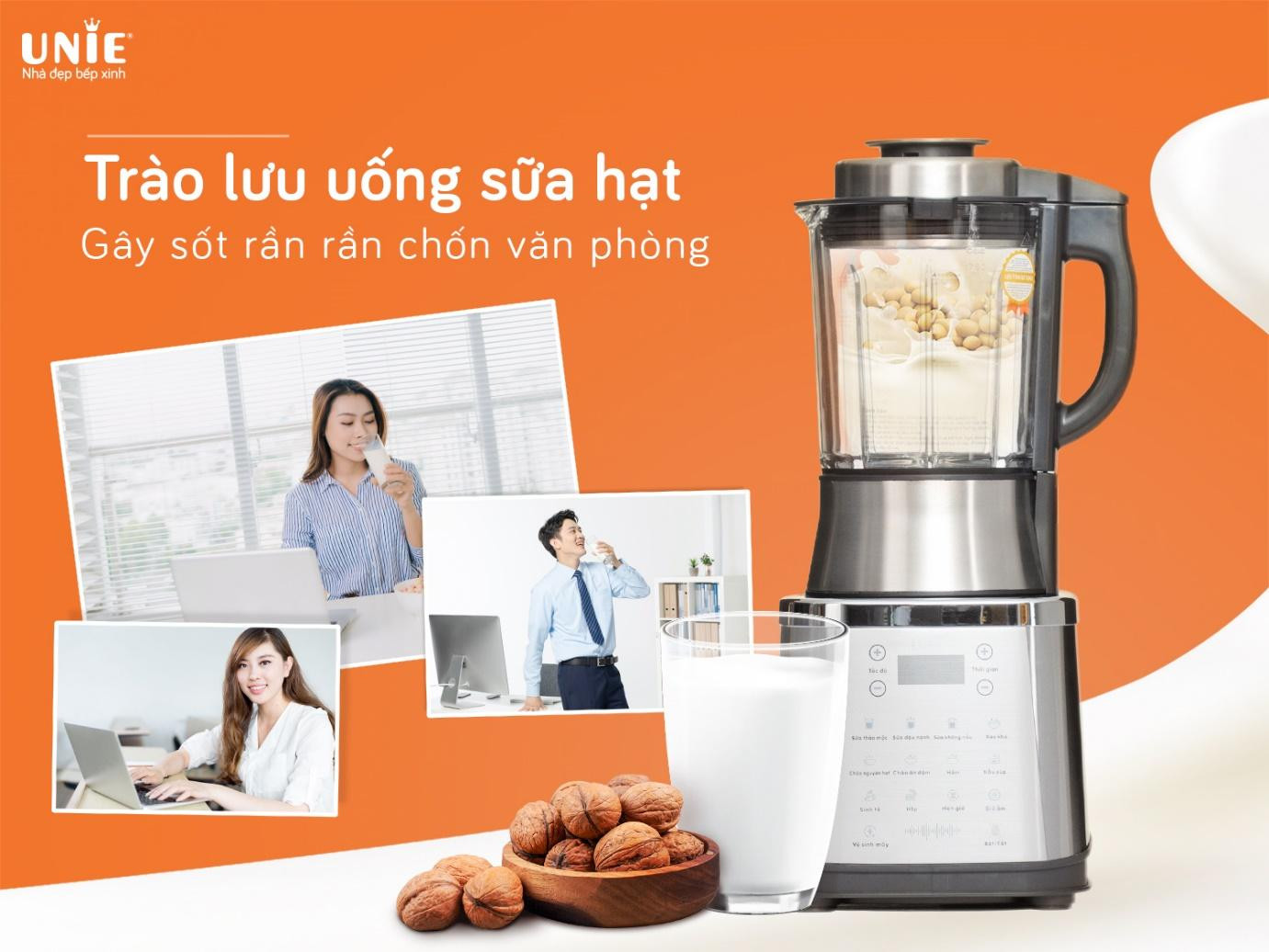Trào lưu uống sữa hạt của giới văn phòng