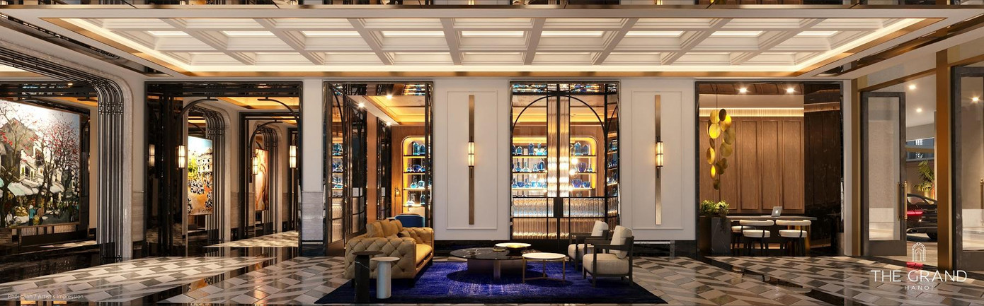 Sảnh chính dự án Khu căn hộ hàng hiệu Ritz-Carlton.
