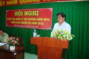 Phó chủ tịch thường trực UBND tỉnh Kiên Giang Trần Thanh Nam, phát biểu chỉ đạo hội nghị