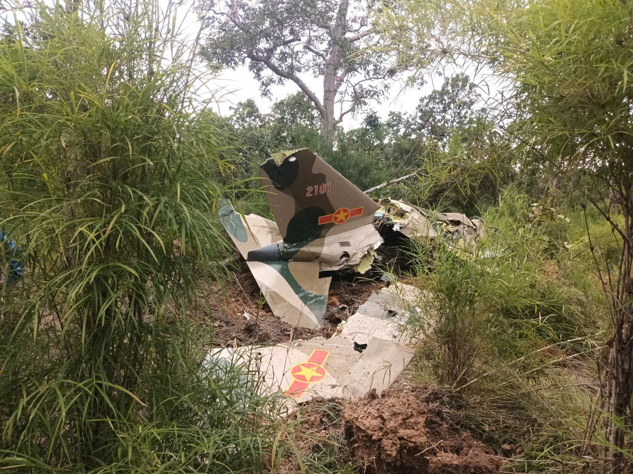 Vị trí máy bay Yak-130 bị rơi cách trạm kiểm lâm Sêrêpốk khoảng 5km