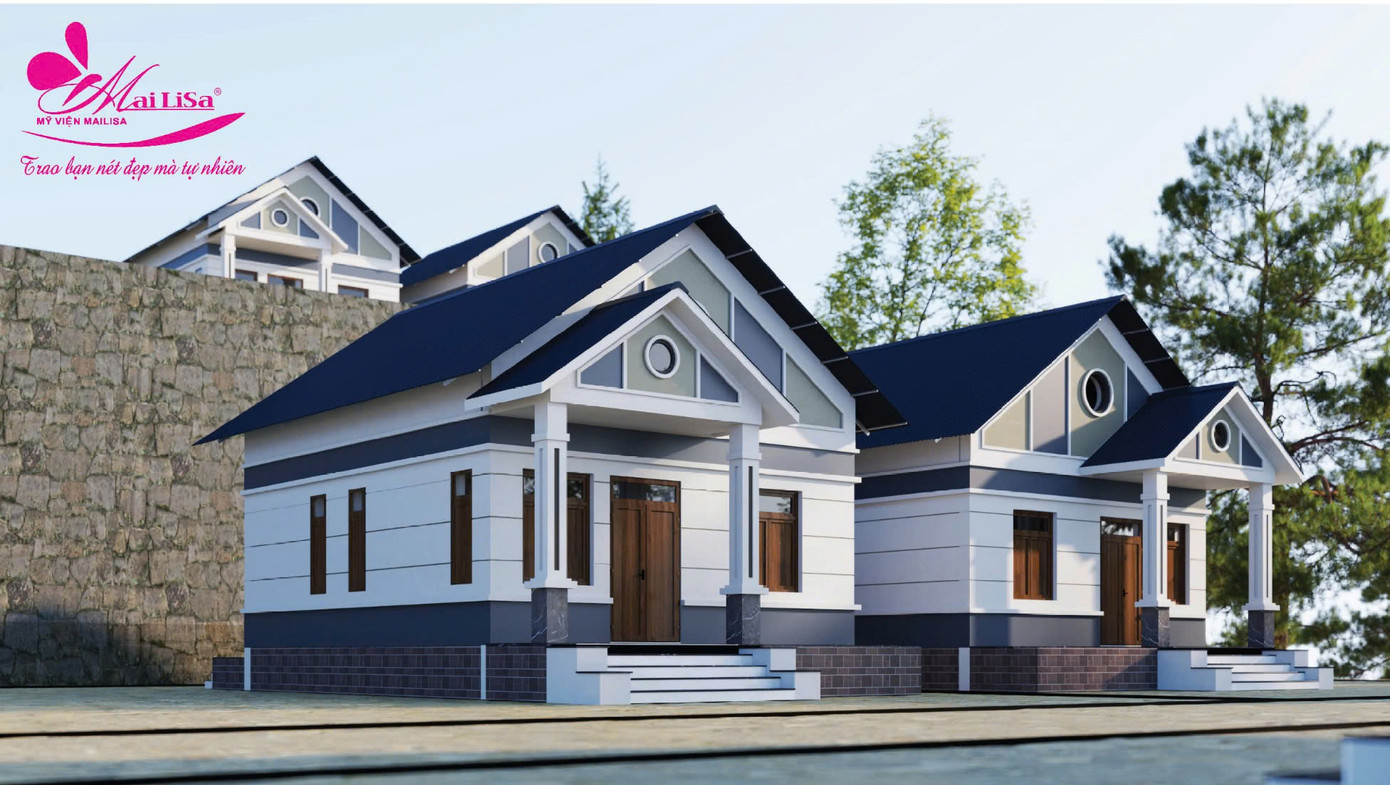 Bản thiết kế 3D của các căn nhà tình thương được khởi công xây dựng