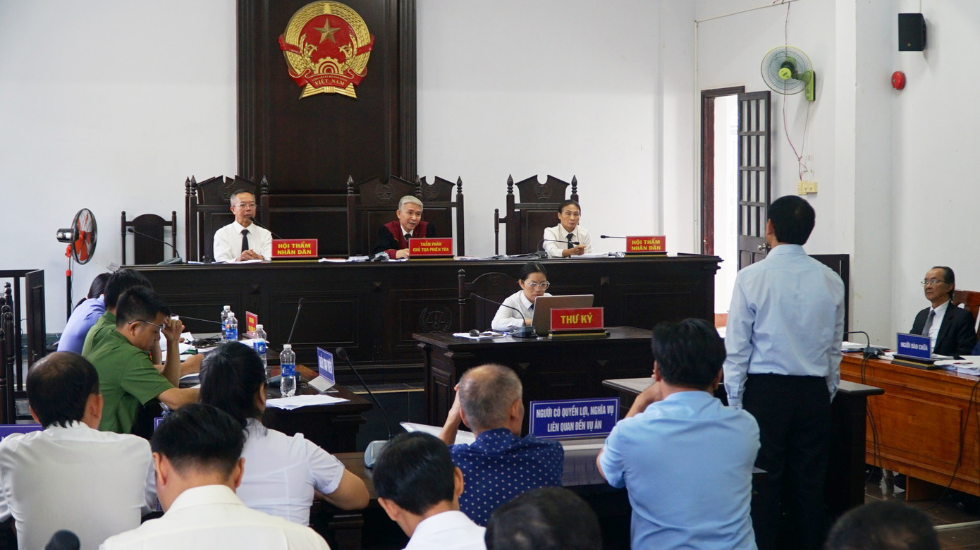 Toàn cảnh phiên xét hỏi Toàn cảnh phiên xét hỏi