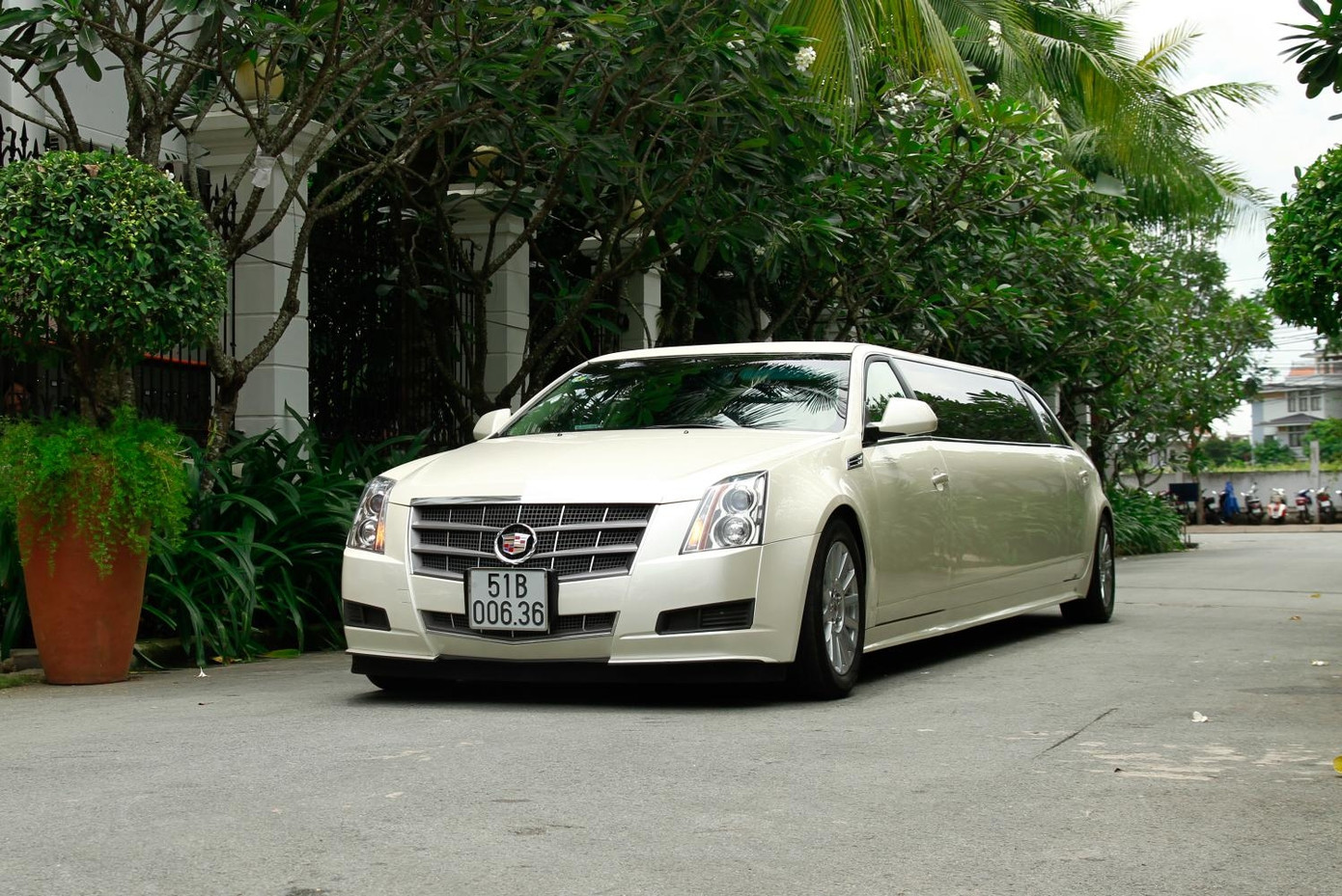 Thí sinh miền Nam được yêu chiều không kém với Limousine trắng sang trọng