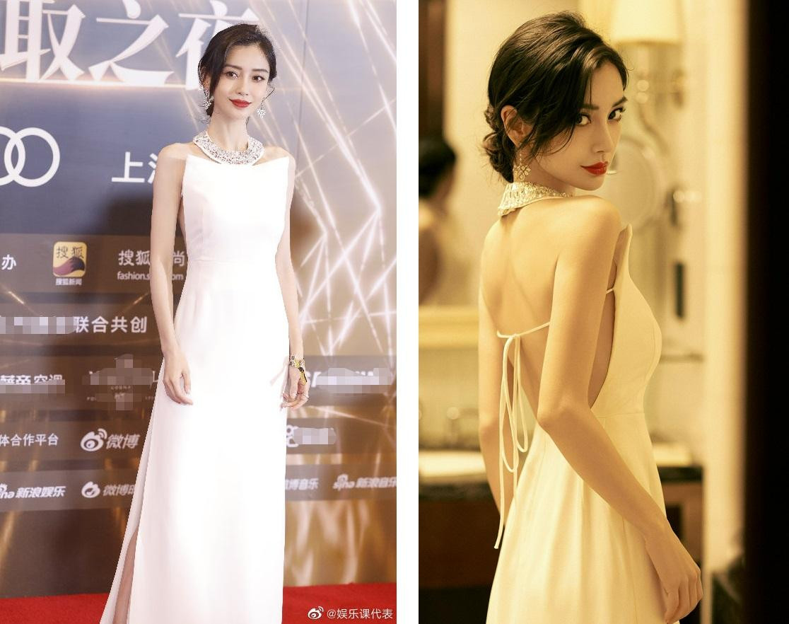 Nàng "Vân Trung Ca" gợi cảm không kém khi lộ lưng trần nuột nà.