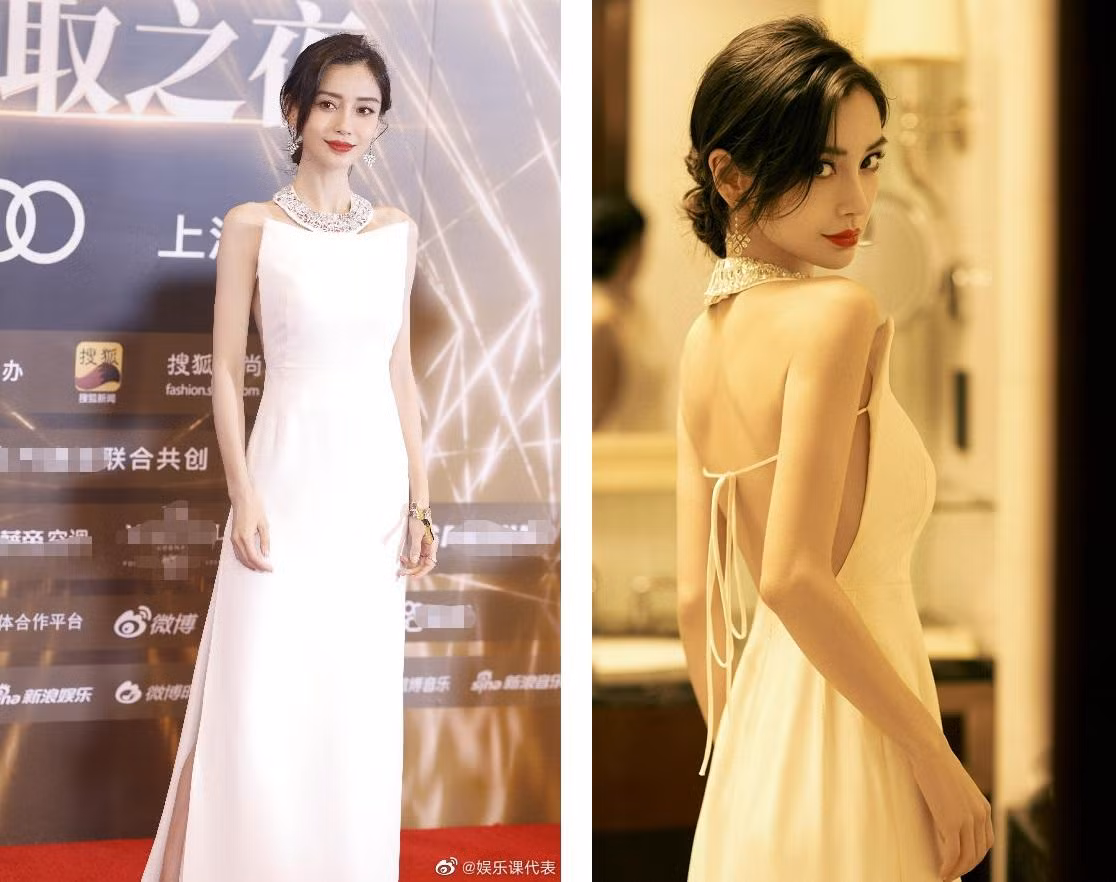 Nàng "Vân Trung Ca" gợi cảm không kém khi lộ lưng trần nuột nà.