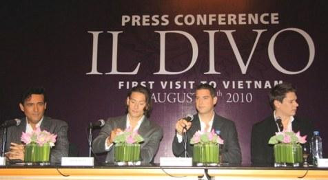 Il Divo từng đến Việt Nam vào năm 2010.